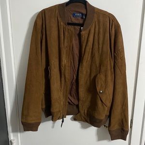 Ralph Lauren Suede Bomber Jacket